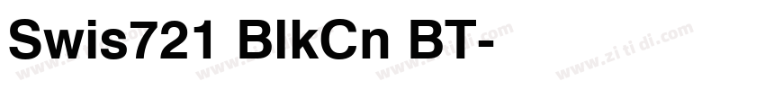 Swis721 BlkCn BT字体转换